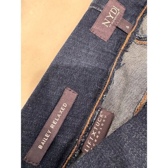 New NYDJ Women's Size 6 Pull-On Bailey Relaxed Straight Jeans - Picture 8 of 11